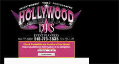 Desktop Screenshot of hollywooddjs.com
